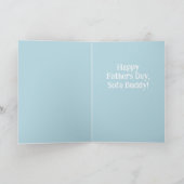 お父さんへのビッグ・ファニー・シャギー・ドッグ・ファーザーズ・デー・カード カード (内部)