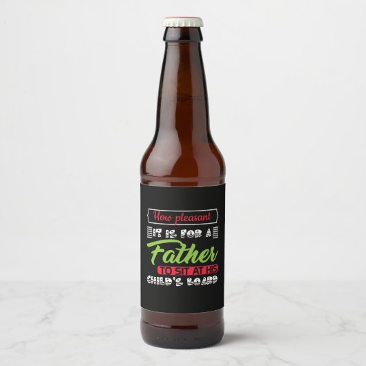 お父さんへのプレゼント ビールラベル (正面)