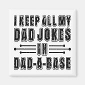 お父さんへのユーモアギフト ダッドジョークをダッドベースで 父の日プレゼント 面白い マグネット (正面)