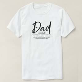 お父さんへの意味深い定義ギフト Tシャツ