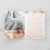 お父さんへの愛 父の日お祝いパーティー サンキューカード (内部)