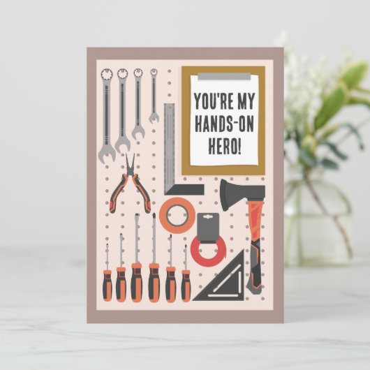 お父さんへの感謝を込めて - 父の日 ツールギフト シーズンカード (スタンド正面)