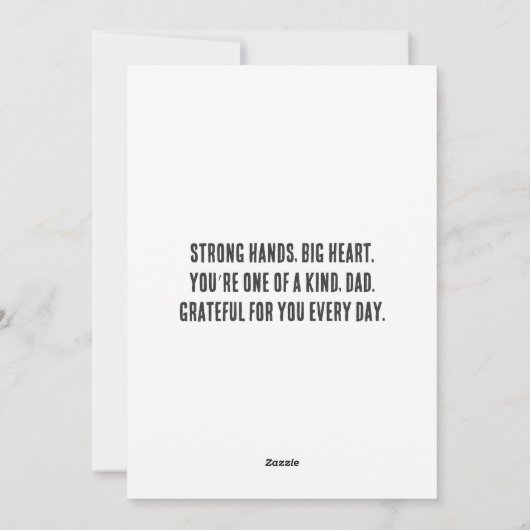 お父さんへの感謝を込めて - 父の日 ツールギフト シーズンカード (裏面)