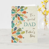 お父さんへの父の日のカラフルなカード カード (黄色い花)