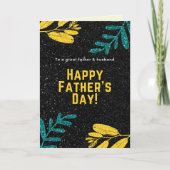 「お父さんへの父の日 グリッター カード」 カード (正面)