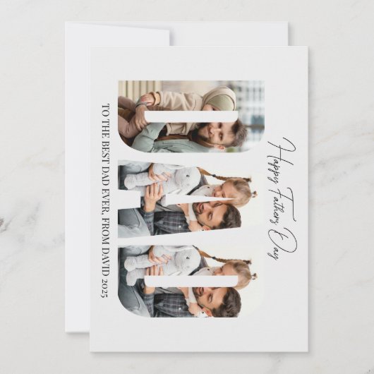 お父さんへの特別な父の日カード - カスタム写真カード シーズンカード (正面)