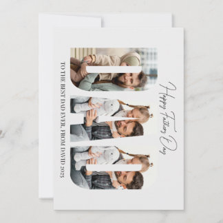 お父さんへの特別な父の日カード - カスタム写真カード シーズンカード