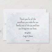 お父さんへの特別な父の日ギフト 5枚の写真を飾ったおしゃれなコラージュ シーズンカード (裏面)