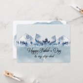 お父さんへの素敵な父の日メッセージ ステップファーザーへ カード (正面/裏面インサイチュ)