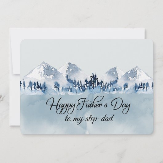 お父さんへの素敵な父の日メッセージ ステップファーザーへ カード (正面)
