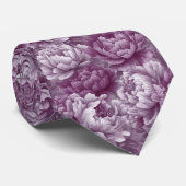 お父さんへの美しい誕生日プレゼント　芍薬の花束 ネクタイ (ロール)