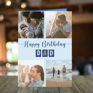 お父さんへの誕生日写真コラージュ最高のカード カード