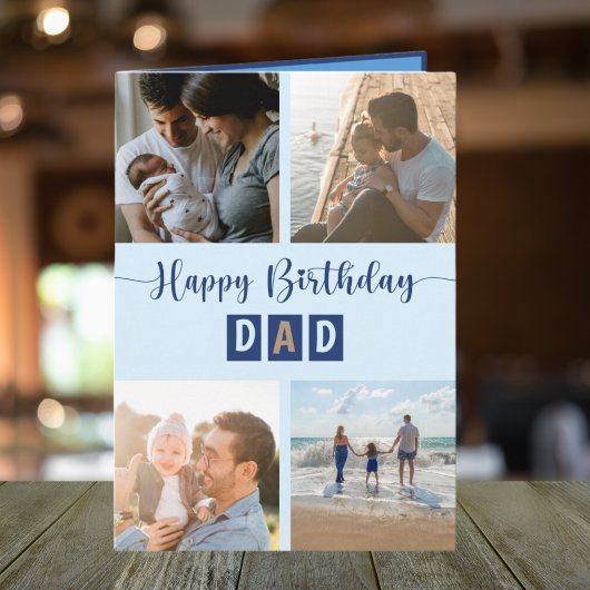 お父さんへの誕生日写真コラージュ最高のカード カード
