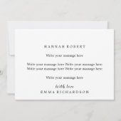 お父さんへユーモアのある誕生日カード（娘から） 招待状 (裏面)