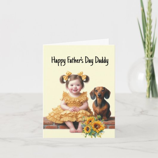 お父さんへ愛を込めて（娘より） カード (正面)