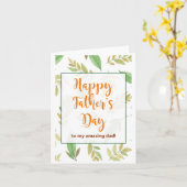 お父さんへ最高の父の日のカード カード (黄色い花)