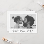 お父さんへ、ミニマルな最高の写真　ベストダデューバー カード (正面/裏面インサイチュ)