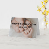 お父さんへ　父の日のお祝い カード (黄色い花)