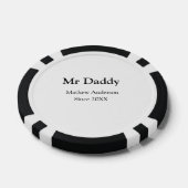 お父さんへ 追加 記念日 名前 親 父の名前 ポーカーチップ (シングル)