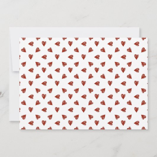 お父さんまたは娘のバレンタインのお茶会 招待状 (裏面)