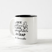 お父さんみたいに娘のああクソ ツートーンマグカップ (正面左)