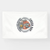 お父さんを応援 コンペの週末を乗り切ったスケルトンTシャツ_1 横断幕 (横)