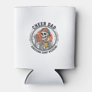 お父さんを応援 コンペの週末を生き延びたスケルトンTシャツ_1 缶クーラー