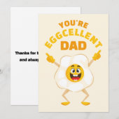 お父さんイースターエッグに負けないよ！お父さんの日 誕生日 パパ シーズンカード (正面/裏面)