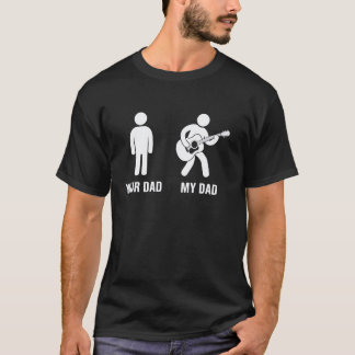 お父さんギタリスト おもしろい父の日ギフト お父さんへ Tシャツ