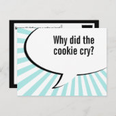 お父さんクッキーのジョーク ポストカード (正面/裏面)