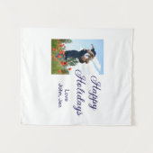 お父さんクリスマス家族ギフトm タペストリー (正面(横))