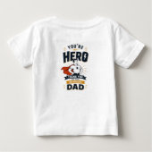 お父さんサッカーTシャツ ベビーTシャツ (裏面)