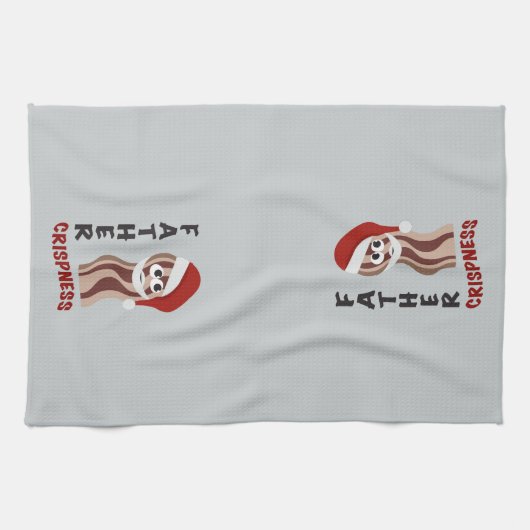 お父さんシャリミ!ベーコン キッチンタオル (横)