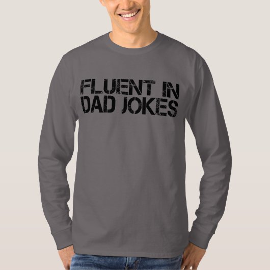 お父さんジョークが得意 フザケた父の日ギフト Tシャツ (正面)