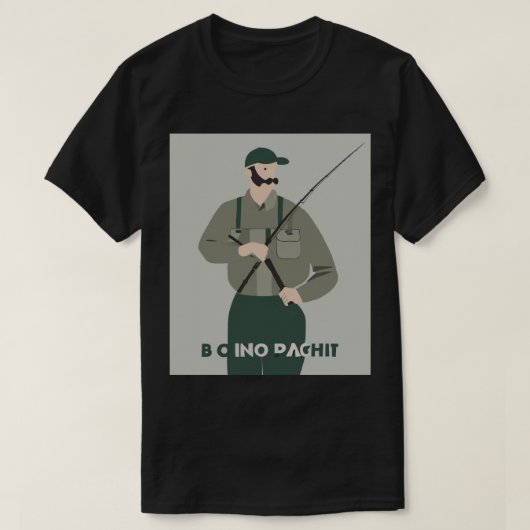 お父さんジョーク 面白い釣りダジャレステッカー 父の日ギフト Tシャツ (デザイン正面)