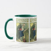 お父さんタイムの新年のご挨拶(ヴィンテージ) マグカップ (左)