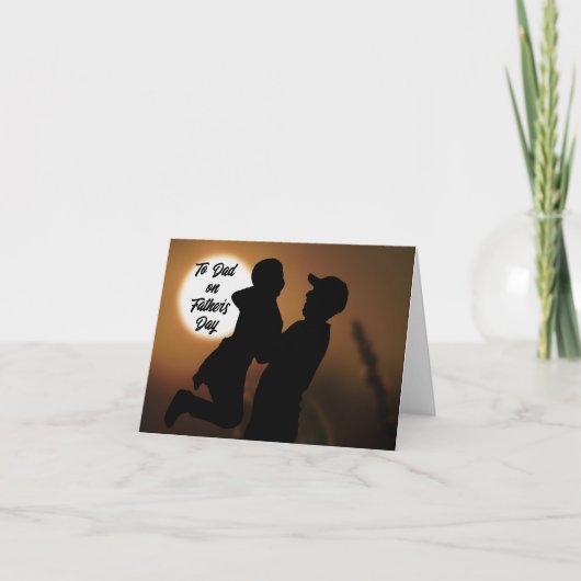 お父さんチャイルドファーザーズデイホリデーカード シーズンカード (正面)