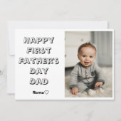お父さんデビューおめでとう - オリジナル写真カード シーズンカード (正面)
