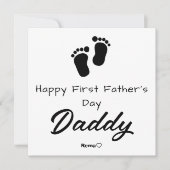 お父さんデビューおめでとう - 写真入りオリジナルカード シーズンカード (正面)