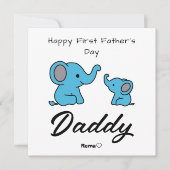 お父さんデビューおめでとう - 写真入りオリジナルカード シーズンカード (正面)