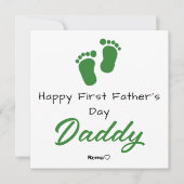 お父さんデビューおめでとう - 写真入りオリジナルカード シーズンカード (正面)