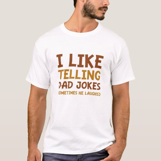 お父さんネタが好き Tシャツ (正面)