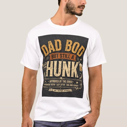 お父さんボディだけどカッコいい Tシャツ (正面)