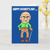 お父さん今日おっさんぶち言って カード (黄色い花)