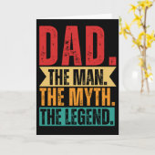 お父さん伝説面白レトロダメージ カード (黄色い花)