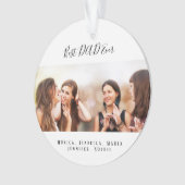 お父さん写真キッズクリスマス オーナメント (正面)