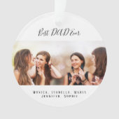 お父さん写真キッズクリスマス オーナメント (正面)