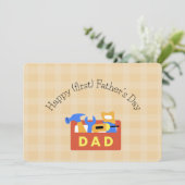 お父さん初めての父の日 カード (スタンド正面)
