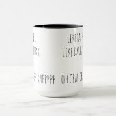 お父さん好き娘おもしろい引用文コーヒーマグ マグカップ (中央)