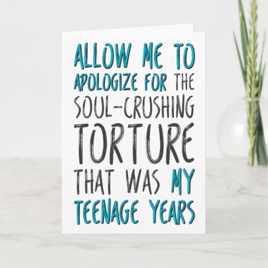 お父さん娘さんからお詫びさせて カード (正面)